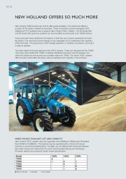 New Holland T5030 T5040 T5050 T5060 T5070 T5000 Tractors Catalog page 14