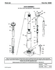 SPX OTC 1807 60299 014 00133 Floor Crane Assembly Owners Manual page 3