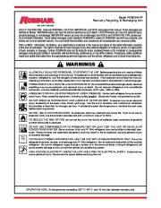 Robinair SPX ROB134APF Recovery Recycling Recharging Unit Owners Manual page 2