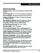 Robinair SPX 16900 CoolTech Refrigerant Identifier Owners Manual page 23