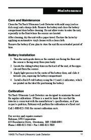 Robinair SPX 16455 TruTrack Ultrasonic Leak Detector Owners Manual page 12