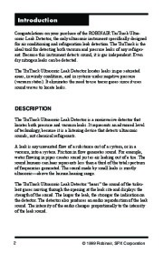 Robinair SPX 16455 TruTrack Ultrasonic Leak Detector Owners Manual page 3