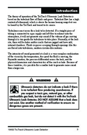 Robinair SPX 16455 TruTrack Ultrasonic Leak Detector Owners Manual page 4