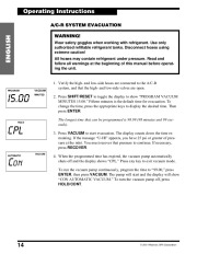 Robinair SPX 17800B 17801B Recovery Recycling Recharging Owners Manual page 16