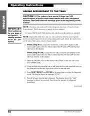 Robinair SPX 17800B 17801B Recovery Recycling Recharging Owners Manual page 20