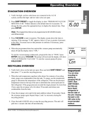 Robinair SPX 17800B 17801B Recovery Recycling Recharging Owners Manual page 23