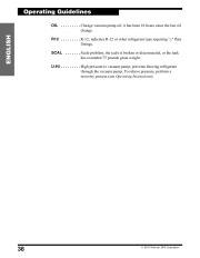 Robinair SPX 17800B 17801B Recovery Recycling Recharging Owners Manual page 40