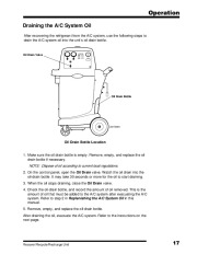 Robinair SPX 34134Z Refrigerant Unit Recover Recycle Recharge Owners Manual page 19