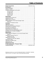 Robinair SPX 34134Z Refrigerant Unit Recover Recycle Recharge Owners Manual page 3