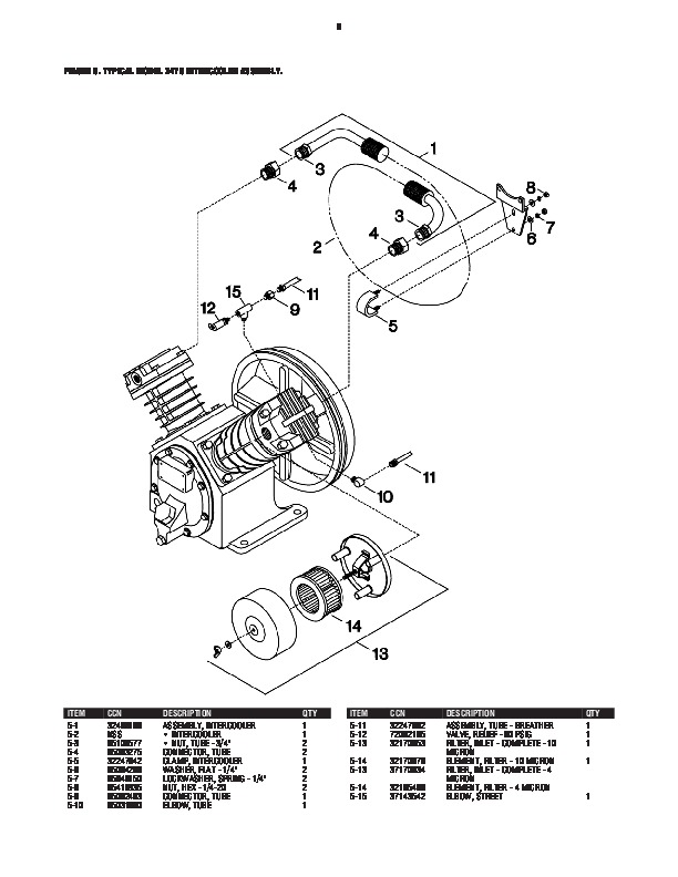 Ingersoll Rand 2475 Air Compressor Parts List