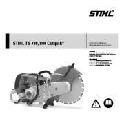 STIHL TS 700 800 Cut Off Saw Miter Circular Saw Owners Manual page 1