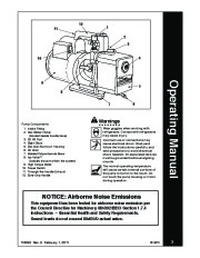 Robinair SPX 15401 15601 15603 15605 High Performance Vacuum Pump Owners Manual page 3