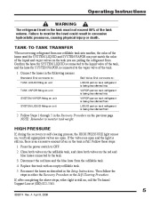 Robinair SPX 25201B Recovery Recycling Recharging Unit Owners Manual page 7