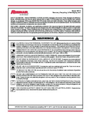 Robinair SPX 48710 Recovery Recycling Recharging Unit Owners Manual page 2