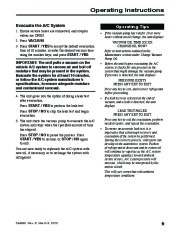 Robinair SPX GE 48800 Recovery Recycling Recharging Unit Owners Manual page 11
