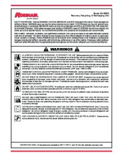 Robinair SPX GE 48800 Recovery Recycling Recharging Unit Owners Manual page 2