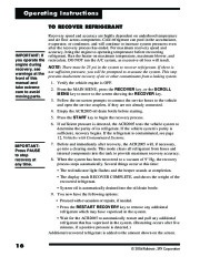 Robinair SPX ACR2005 Air Refrigerant Tool 30 60 SERIES Owners Manual page 18