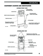 Robinair SPX ACR2005 Air Refrigerant Tool 30 60 SERIES Owners Manual page 7