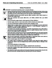 SPX OTC 2010A Lift Table Engine Stand Owners Manual page 2