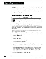 Robinair SPX 342000 Refrigerant Service Solution Owners Manual page 20
