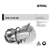 STIHL TS 410 420 Cut Off Saw Miter Circular Saw Owners Manual page 1