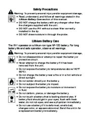 Robinair SPX IR Infrared Refrigerant Leak Detector Owners Manual page 3