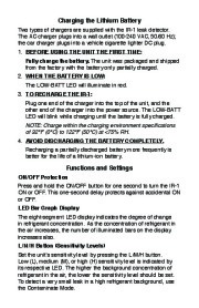 Robinair SPX IR Infrared Refrigerant Leak Detector Owners Manual page 4