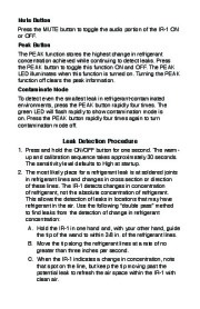 Robinair SPX IR Infrared Refrigerant Leak Detector Owners Manual page 5