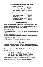 Robinair SPX IR Infrared Refrigerant Leak Detector Owners Manual page 7