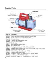 Robinair SPX 15150 15151 15155 15203 15300 15301 15355 15500 15501 15505 15800 SPX Vacuum Pump Owners Manual page 8