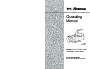 Robinair SPX 15234 15226 15296 Two Stage Vacuum Pump Operating Manual 1 2 Cfm At 60 Hz page 1