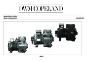 Emerson Copeland Spare Parts List DN DM D9 Compressor Parts, 2007 page 1