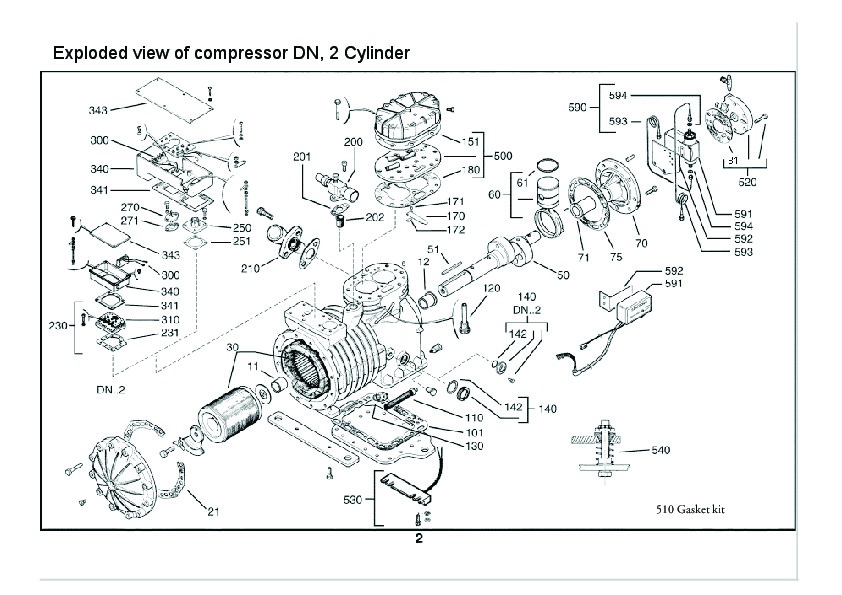 Emerson Copeland Spare Parts List DN DM D9 Compressor Parts, 2007