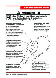 Robinair SPX 16600 Refrigerant Leak Detector Owners Manual page 22