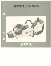 STIHL TS 350 Cut Off Saw Miter Circular Saw Owners Manual page 1